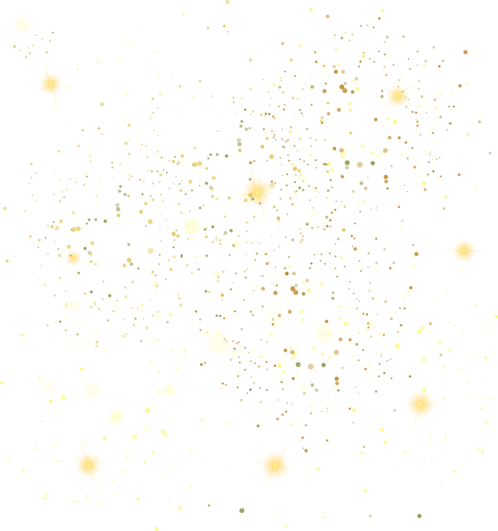 Gold sparkles. Starry golden sky. Gold dust